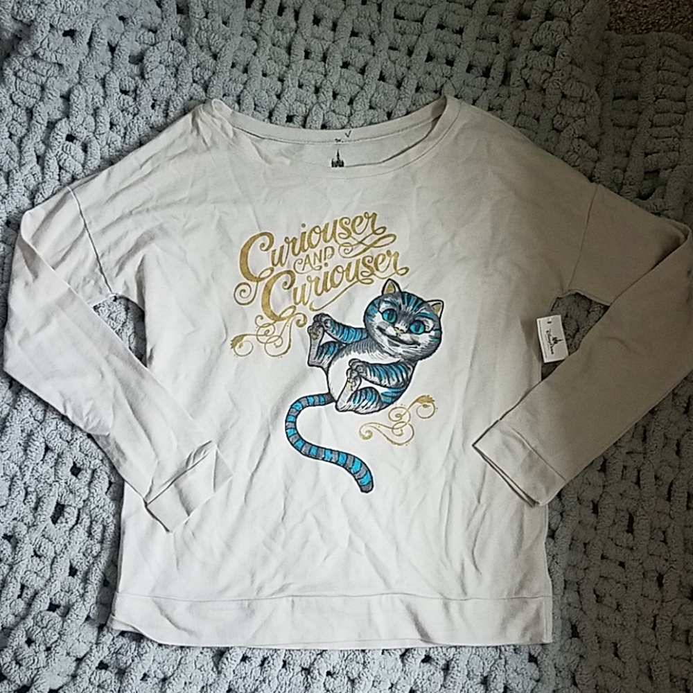 Disney Parks Cheshire the cat sweatshirt
